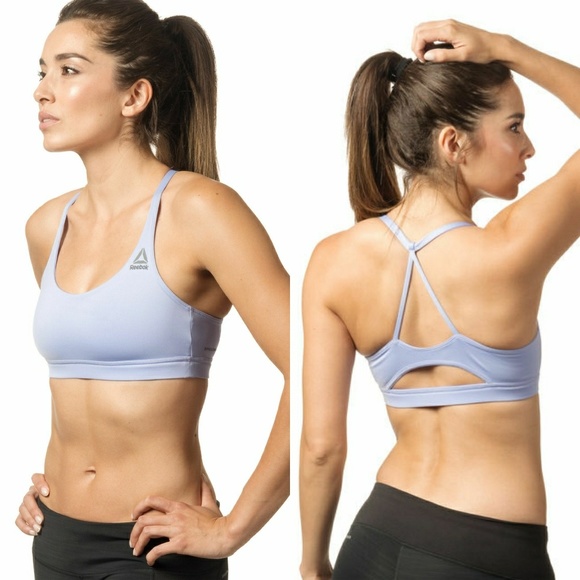 reebok tri back bra